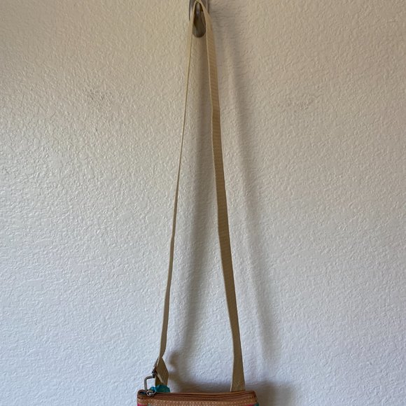 Lily Bloom Mandala Geometric Print Crossbody Multiple Pocket Purse Bag - Picture 9 of 14